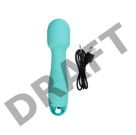 Вибратор Штучки-Дрючки Дрючка-удовольствие, силикон, голубой, 18,5 см