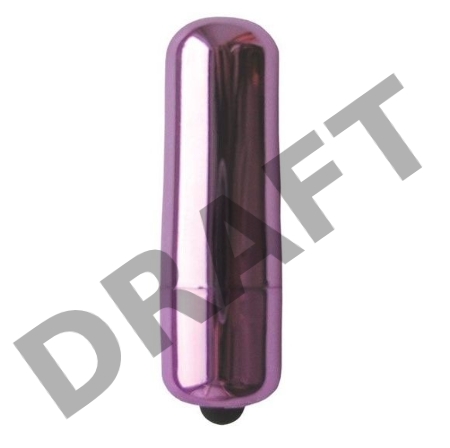 Фиолетовая гладкая вибропуля Erowoman-Eroman - 5,5 см.