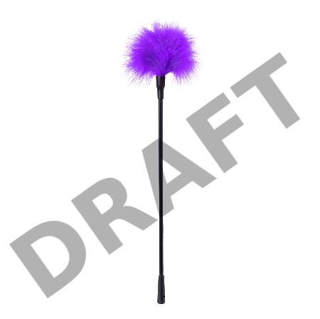 Щекоталка TOYFA Theatre, пластик, перо, фиолетовая