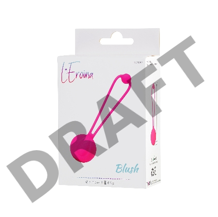 Вагинальный шарик L'EROINA by TOYFA Blush, силикон, розовый,10,5 см