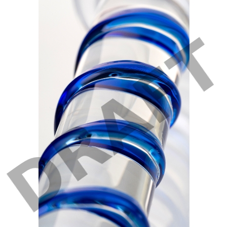 Нереалистичный фаллоимитатор Sexus Glass, стекло, прозрачный, 17 см