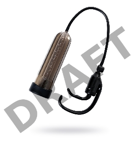 Помпа для пениса Sexus Men Expert, вакуумная, механическая, ABS пластик, черная, 25 см