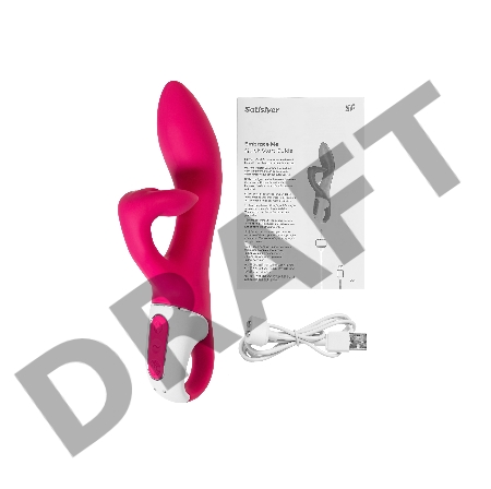 Нереалистичный вибратор Satisfyer Embrace me, силикон, красный