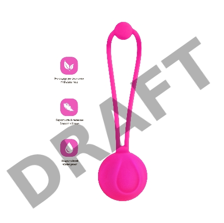 Вагинальный шарик L'EROINA by TOYFA Blush, силикон, розовый,10,5 см