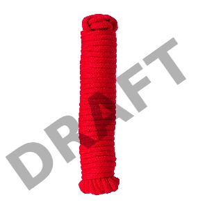 Веревка для бондажа Штучки-дрючки, текстиль, красная, 1000 см