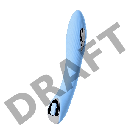 Вибратор с электростимуляцией PHYSICS TESLA G-POINT, силикон, голубой, 21 см