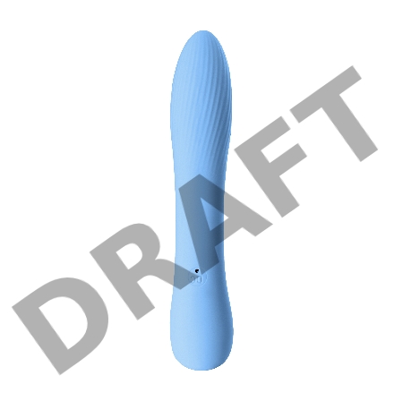 Вибратор с электростимуляцией PHYSICS TESLA G-POINT, силикон, голубой, 21 см