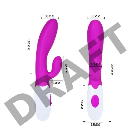 Вибромассажер ALVIS с клиторальным стимулятором