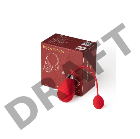 Виброяйцо Magic Motion SUNDAE, силикон, оранжевое, см 19