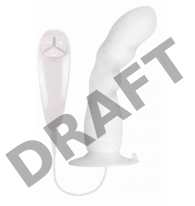 Белый вибратор для G-точки BUNNY ICY - 18 см.