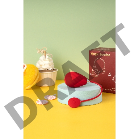 Виброяйцо Magic Motion SUNDAE, силикон, оранжевое, см 19