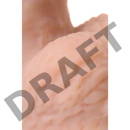 Вибратор-гигант LoveToy, реалистичный, neoskin, телесный, 24,5 см, Ø 6,7 см