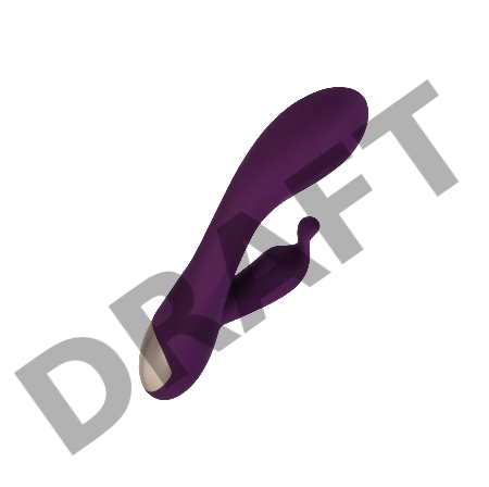 Вибратор для точки G с клиторальной стимуляцией Let it G, G-Spotter, силикон, фиолетовый, 19,5 см