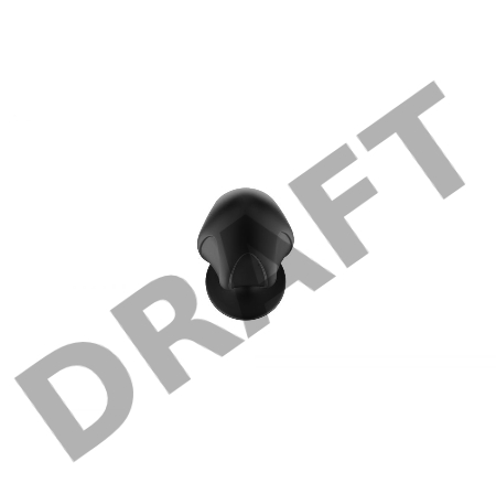 Пробка анальная Силиконовая черная S (5.8*2.8cm) 3306-01