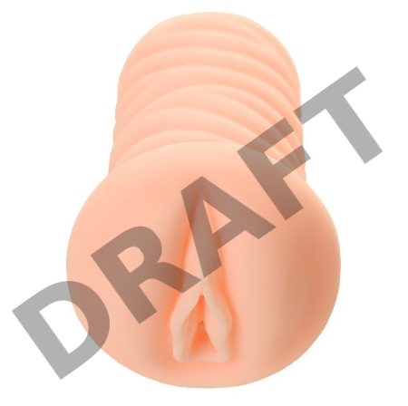 Мастурбатор реалистичный с вибрацией KOKOS Three Sisters Nymph, TPR, бежевый, 18 см