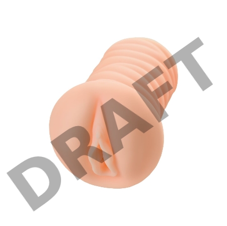 Мастурбатор реалистичный с вибрацией KOKOS Three Sisters Nymph, TPR, бежевый, 18 см