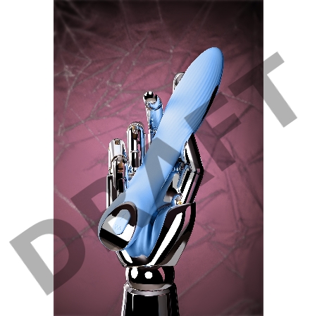 Вибратор с электростимуляцией PHYSICS TESLA G-POINT, силикон, голубой, 21 см