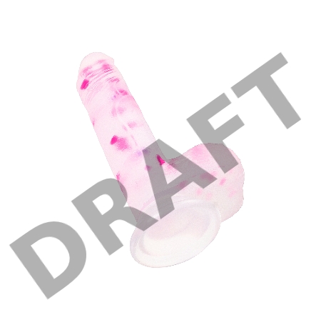 Нереалистичный фаллоимитатор Crowley, силикон, разноцветный, 18 см