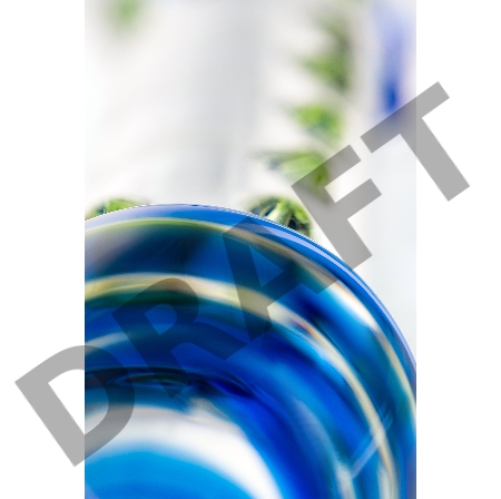 Нереалистичный фаллоимитатор Sexus Glass, стекло, прозрачный, 18 см