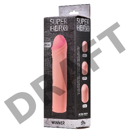 Фаллоудлинитель SUPER HERO Winner - 19,5 см.