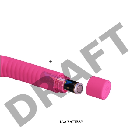 Компактный вибромассажер PrettyLove Mick с ребрышками