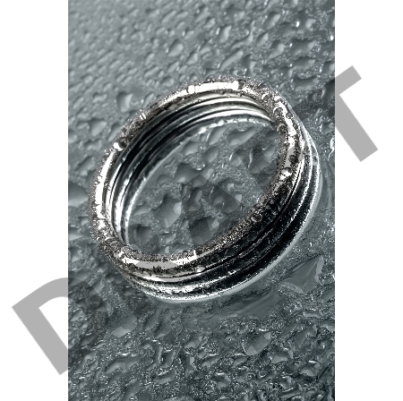 Кольцо на пенис TOYFA Metal, серебряное