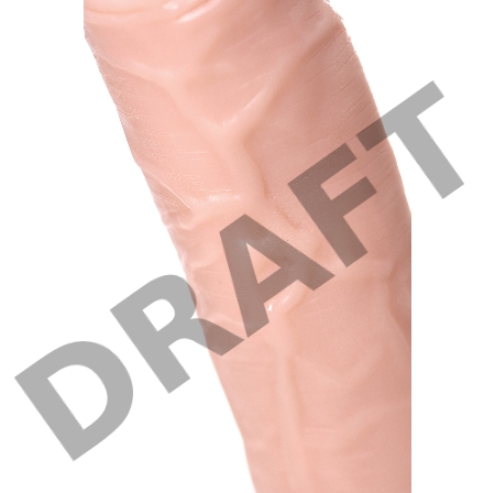 Реалистичный вибратор TOYFA RealStick Nude, PVC, 7 режимов вибрации, телесный.