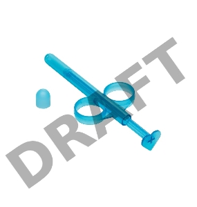 Набор из 2 голубых шприцев для введения лубриканта Lube Tube