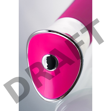 Вибратор с клиторальным стимулятором JOS LOLY, с гибкой головкой, силикон, розовый, 21,6 см