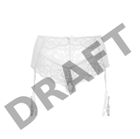 Эротические трусики-пояс Erolanta Sheila, белый (42-44)