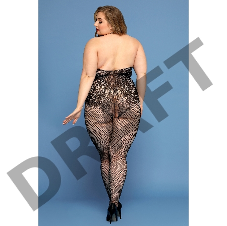 Костюм-сетка Candy Girl Hera, черный, 2XL