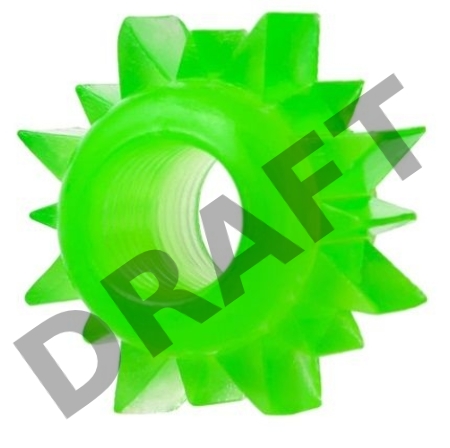 Набор колец на пенис 6 шт TOYFA, TPE, зеленый