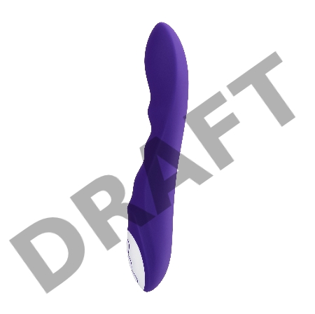 Нереалистичный вибратор L'EROINA by TOYFA Syrin, силикон, фиолетовый, 21 см