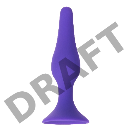 Анальная втулка A-Toys by TOYFA, силикон, фиолетовая, 12,5 см