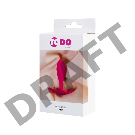 Анальная втулка ToDo by Toyfa Hub, силикон, розовая, 7,2 см, Ø 2 см