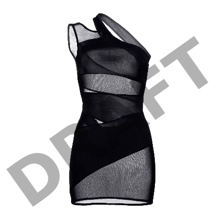 Платье Candy Girl Stormy с открытым плечом, черное, OS