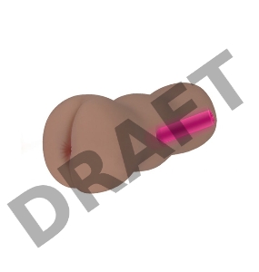 Мастурбатор-анус темно-коричневый TONGGGO-BlackAngel Auto с вибрацией