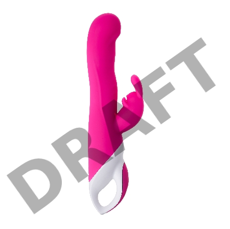 Вибратор с клиторальным стимулятором JOS ELLY, с подогревом, силикон, розовый, 21,5 см