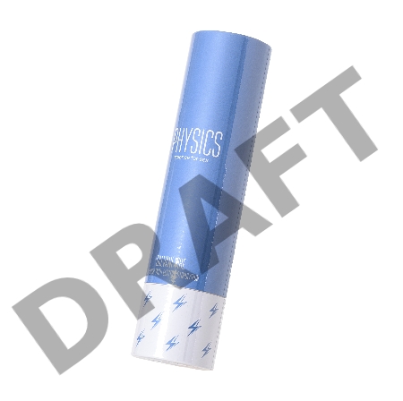 Вибратор с электростимуляцией PHYSICS GALVANI VIBE, силикон, голубой, 21 см