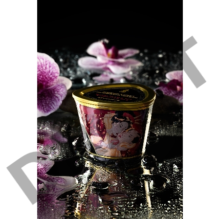 Массажное аромамасло Shunga Romance, клубника и шампанское, 170 мл