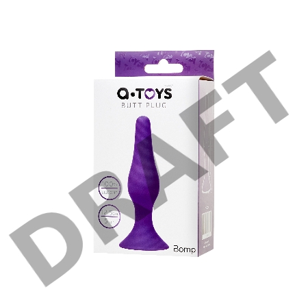 Анальная втулка A-Toys by TOYFA, силикон, фиолетовая, 12,5 см