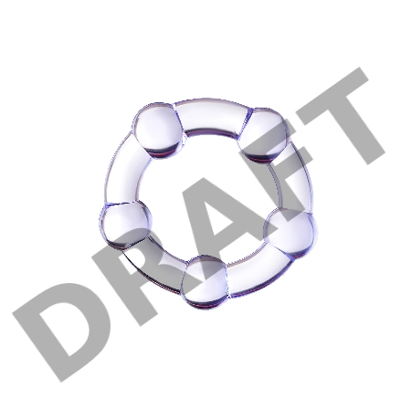 Эрекционное кольцо TOYFA  A-Toys Brid, силикон, фиолетовый, Ø 3,3 см