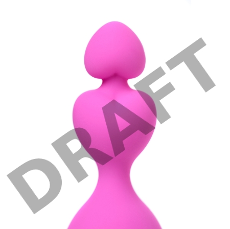 Анальная втулка Eromantica, силикон, розовая, 8 см, Ø 2,3 см