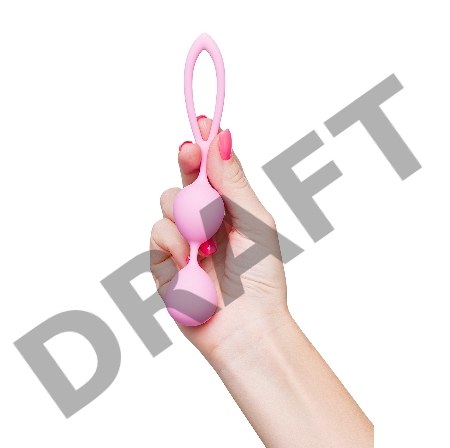 Вагинальные шарики Eromantica Lotus, силикон, розовые, 17 см