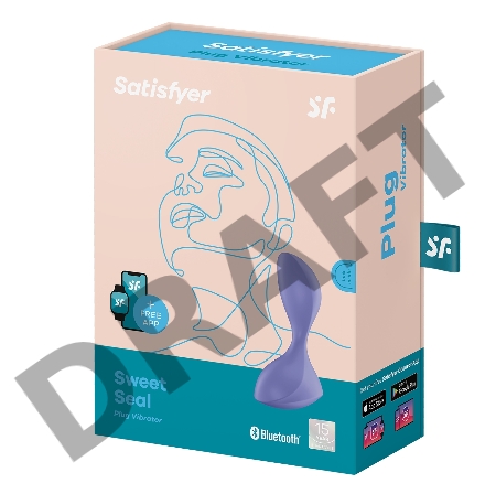 Фиолетовая анальная вибропробка Sweet Seal - 11,2 см.