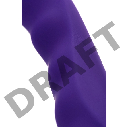 Нереалистичный вибратор L'EROINA by TOYFA Syrin, силикон, фиолетовый, 21 см