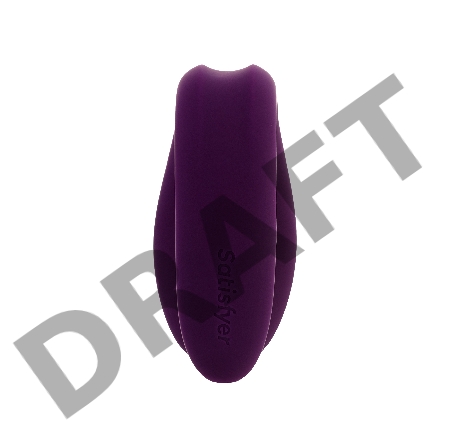 Многофункциональный стимулятор для пар Satisfyer Partner Double Joy, силикон, фиолетовый, 18 см.