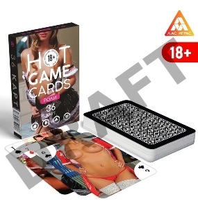 ИГРАЛЬНЫЕ КАРТЫ HOT GAME CARDS РОЛИ, 36 карт, 18+