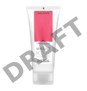 Смазка на водной основе MixGliss Kiss Fraise Sauvage, 70 мл