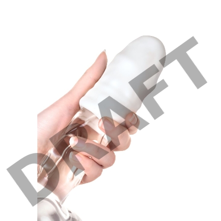 Мастурбатор нереалистичный MensMax Pucchi JELLYFISH, TPE, белый, 6,5 см